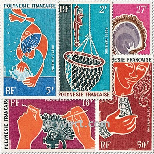 nr. 34/38 -  Stamp Polynesia Air Mail