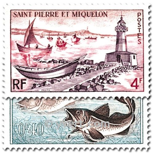 n° 353/357 -  Timbre Saint-Pierre et Miquelon Poste