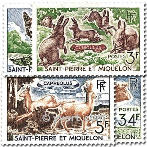 n° 372/375 -  Timbre Saint-Pierre et Miquelon Poste