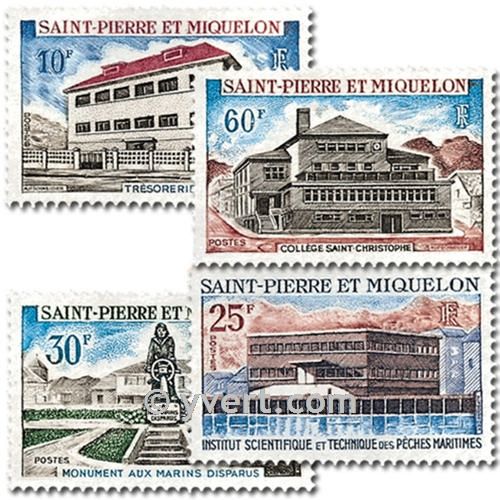 n° 387/390 -  Timbre Saint-Pierre et Miquelon Poste