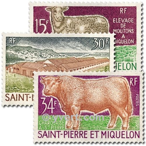 n° 407/409 -  Timbre Saint-Pierre et Miquelon Poste