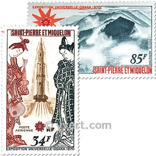 n° 48/49 -  Timbre Saint-Pierre et Miquelon Poste aérienne