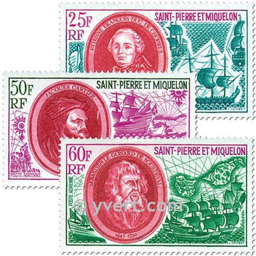 n° 50/52 -  Timbre Saint-Pierre et Miquelon Poste aérienne