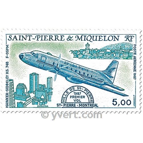 n.o 64 / 65 -  Sello San Pedro y Miquelón Correo aéreo