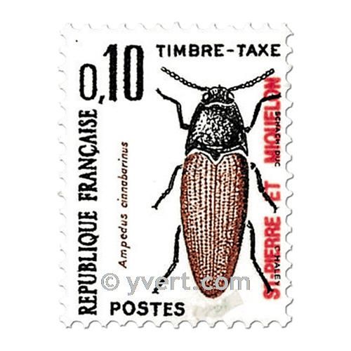 n° 82/91 -  Timbre Saint-Pierre et Miquelon Taxe