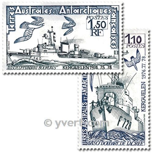 n.o 79 / 80 -  Sello Tierras Australes y Antárticas Francesas Correos