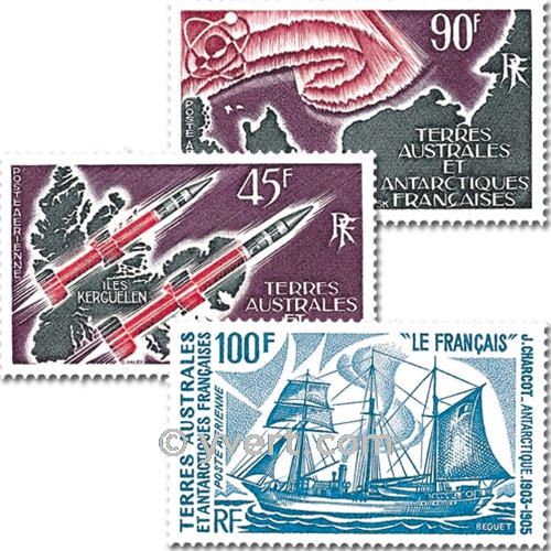 nr. PA38/41 -  Stamp French Southern Territories Year set (1975)