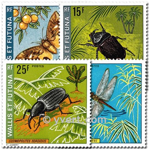 n° 185/188 -  Timbre Wallis et Futuna Poste