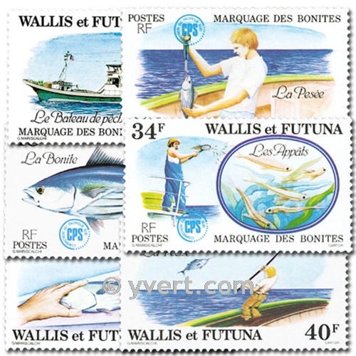 n.o 226/231 -  Sello Wallis y Futuna Correos