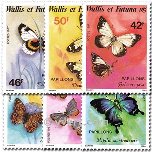 n.o 353/358 -  Sello Wallis y Futuna Correos