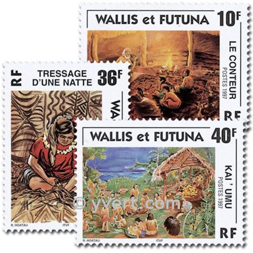 n.o 502/504 -  Sello Wallis y Futuna Correos