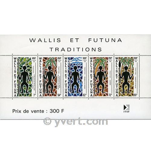 n° 5 -  Selo Wallis e Futuna Blocos e folhinhas