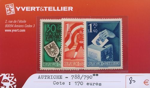 AUSTRIA - n°788/790**