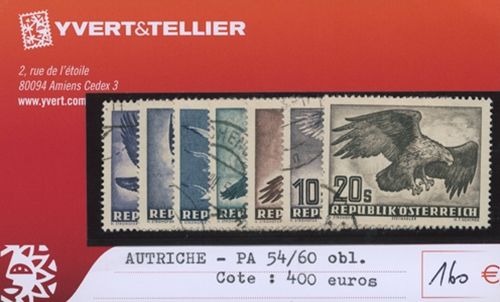 AUTRICHE - PA n°54/60 (oblitéré)