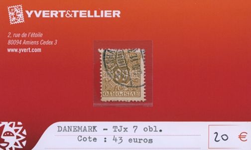 DANEMARK - TJx n°7 (oblitéré)