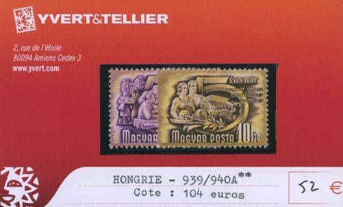 HUNGARY - n°939/940A**