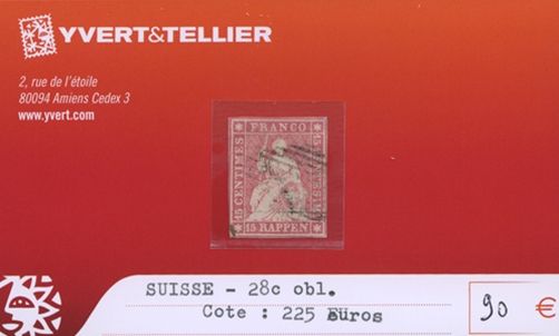 SUISSE - n°28c (oblitéré)
