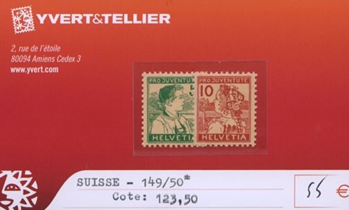 SUISSE - n°149/50*