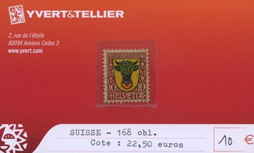 SWITZERLAND - n°168 (cancelled)