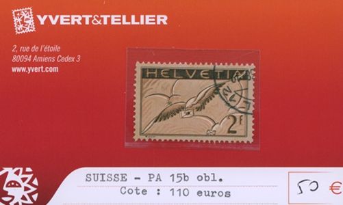 SWITZERLAND - n°PA 15b (cancelled)