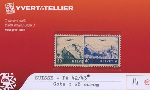 SUISSE - PA n°42/43*