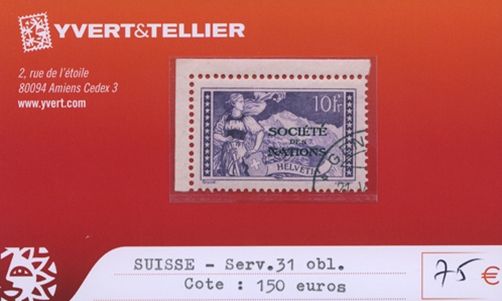 SUISSE Service - n°31 (oblitéré)