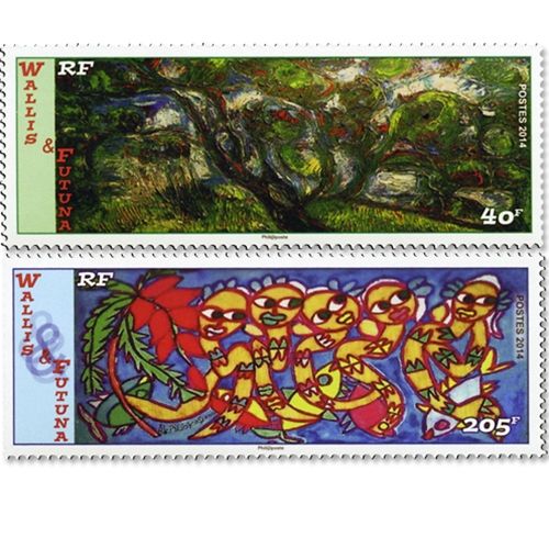 n° 826/827 - Timbre Wallis et Futuna Poste