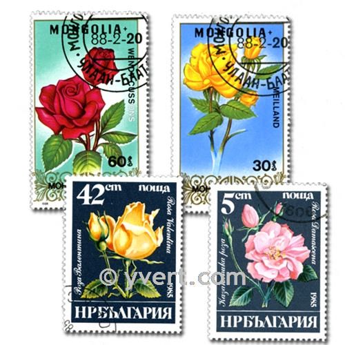 FLORA: envelope of 100 stamps