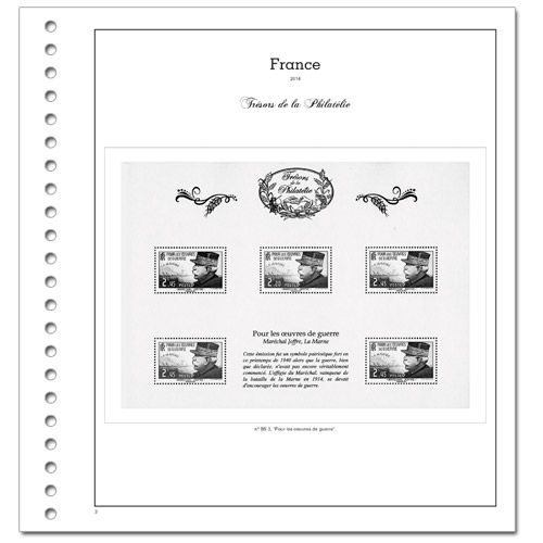 TRESORS DE LA PHILATELIE : 2014 (sets with mounts)