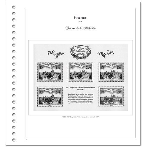 TRESORS DE LA PHILATELIE : 2014 (sets with mounts)