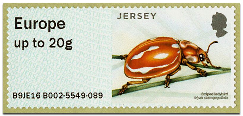 n° 43 - Timbre JERSEY Timbres de distributeurs