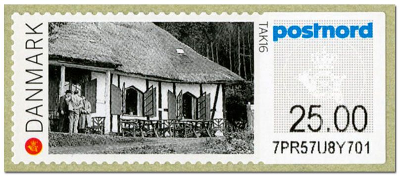 n° 121 - Timbre DANEMARK Timbres de distributeurs