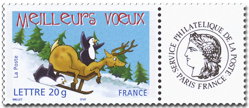 nr. 3853A/3857A -  Stamp France Personalized Stamp