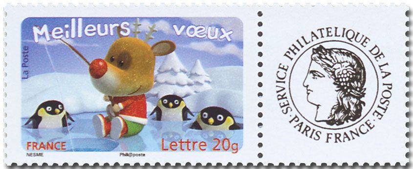 nr. 3986A/3990A -  Stamp France Personalized Stamp