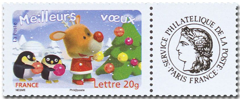 nr. 3986A/3990A -  Stamp France Personalized Stamp