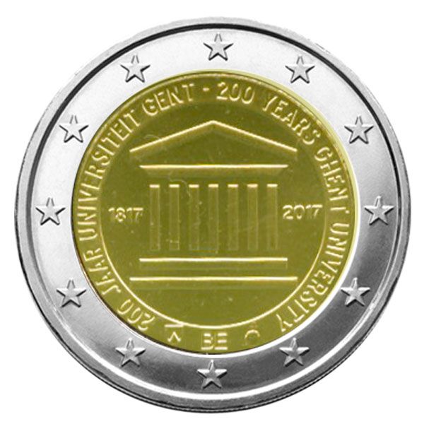 BU : 2 EURO COMMEMORATIVE 2017 : BELGIQUE - Université de Gand (Version flamande)