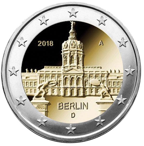 2 EURO COMMEMORATIVE 2018 : ALLEMAGNE (BERLIN) (5 pièces)