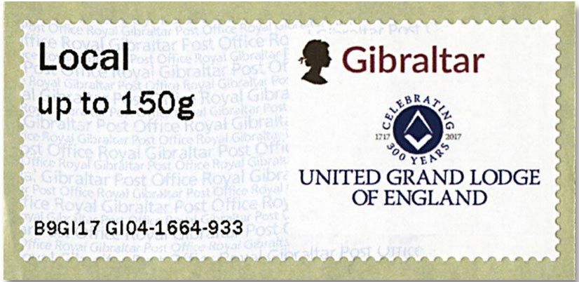 n°71/76 - Timbre GIBRALTAR Timbres de distributeurs