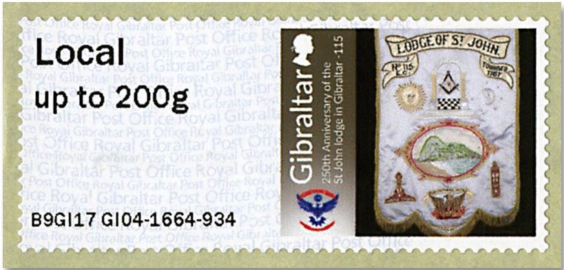 n°71/76 - Timbre GIBRALTAR Timbres de distributeurs