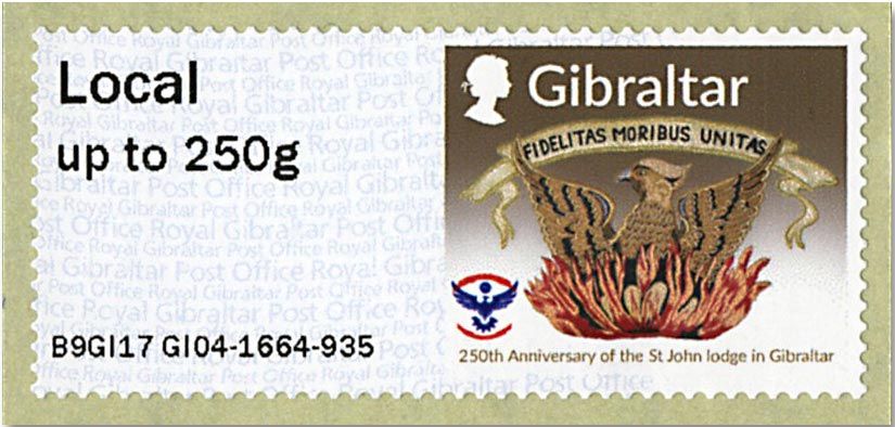 n°71/76 - Timbre GIBRALTAR Timbres de distributeurs