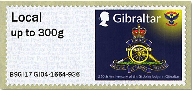 n°71/76 - Timbre GIBRALTAR Timbres de distributeurs