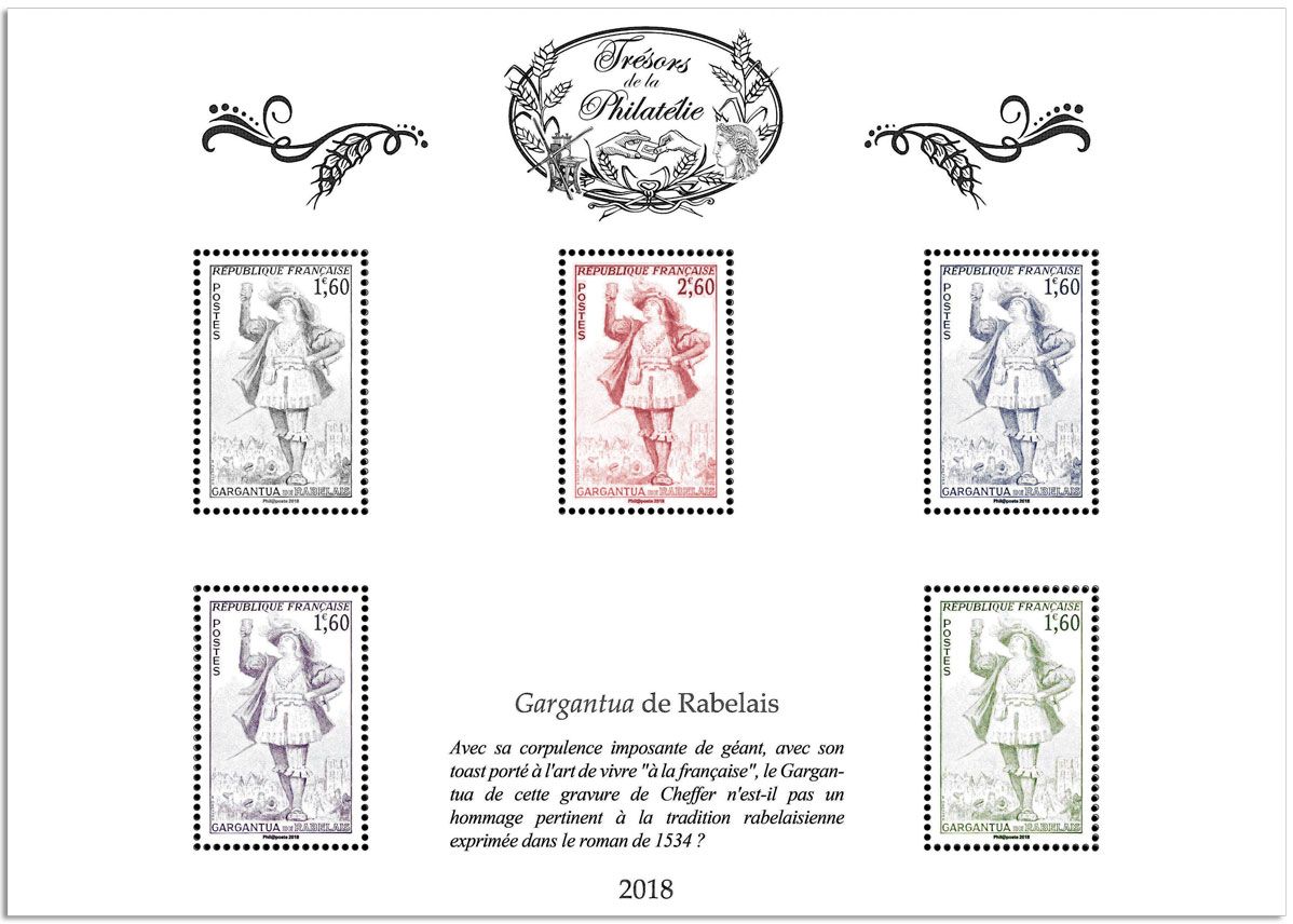 Blocs TRESORS DE LA PHILATELIE (2018)