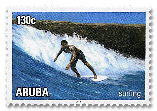 n° 1018/1023 - Timbre ARUBA Poste