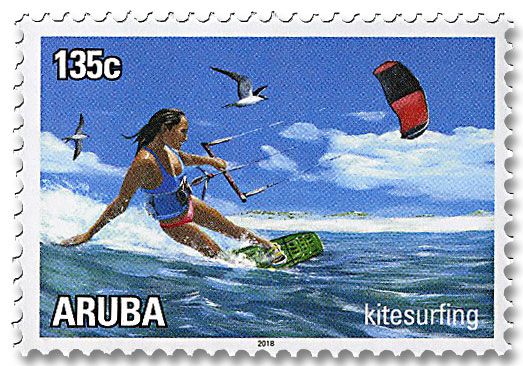 n° 1018/1023 - Timbre ARUBA Poste