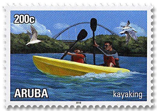 n° 1018/1023 - Timbre ARUBA Poste