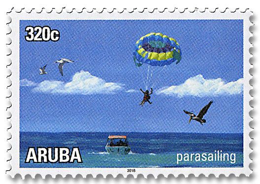 n° 1018/1023 - Timbre ARUBA Poste