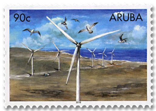 n° 1042/1046 - Timbre ARUBA Poste