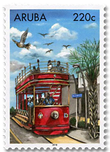 n° 1042/1046 - Timbre ARUBA Poste