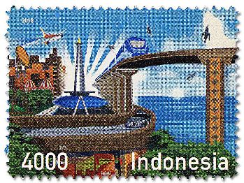 n° 2892/2894 - Timbre INDONESIE Poste