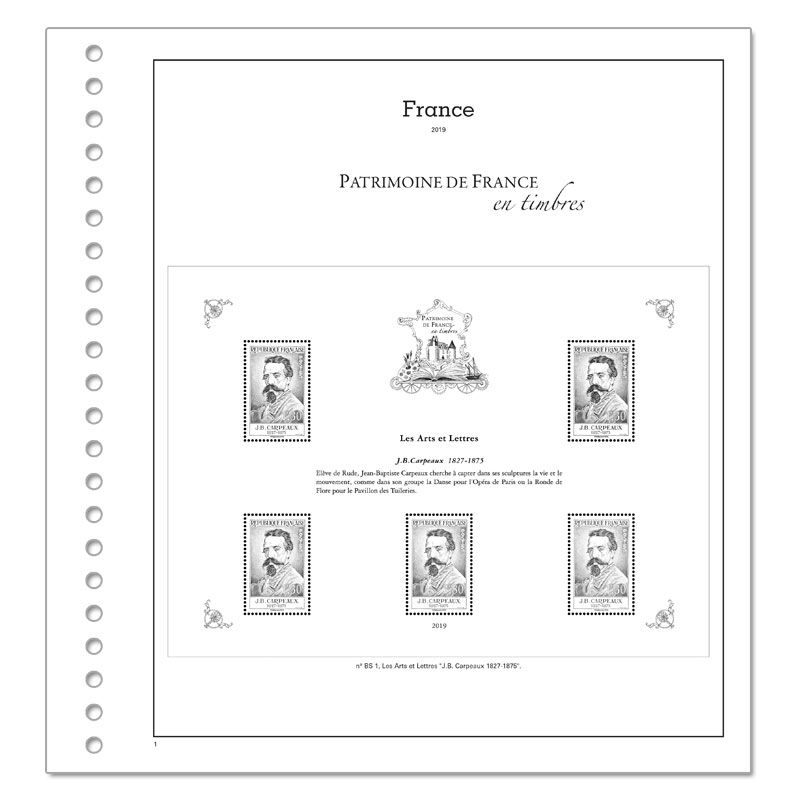 TRÉSORS DE LA PHILATÉLIE : 2014 (folhas com protetores)